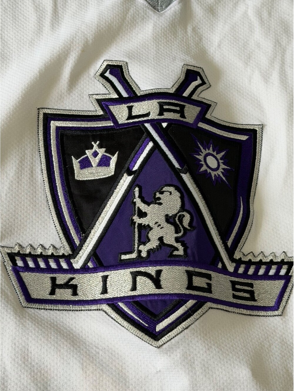 Starter NHL Los Angeles Kings Blank White Purple Jersey Vintage Large 52R